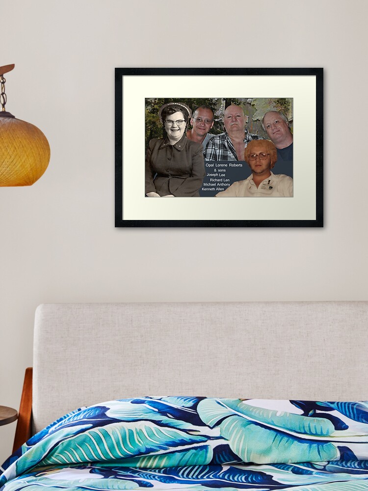 Thumbnail 2 of 7, Framed Art Print, Opal Lorene Roberts and Sons designed and sold by michaelasamples.