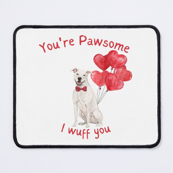 Item preview, My Dog is My Valentine - Amercian Staffordshire Valentine designed and sold by beastieboutique.