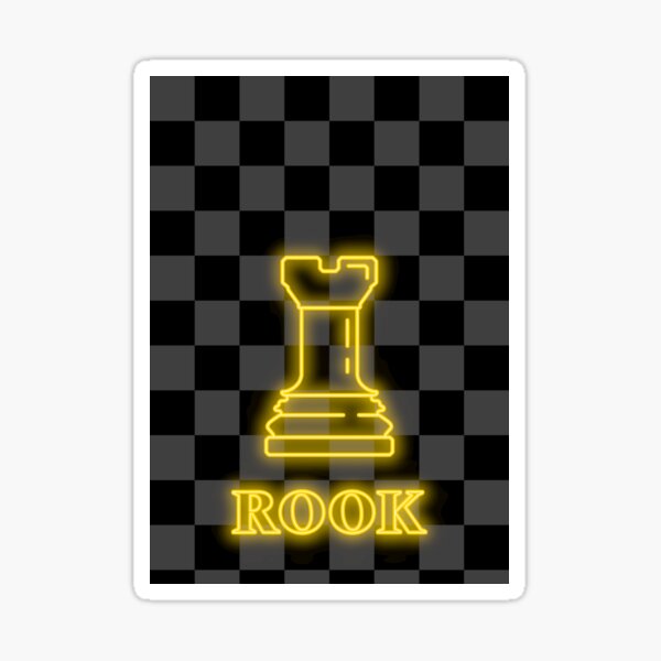 Chess Piece White Rook Chess Club Rook White Chess Castle Sticker for Sale  by Minnesnowta