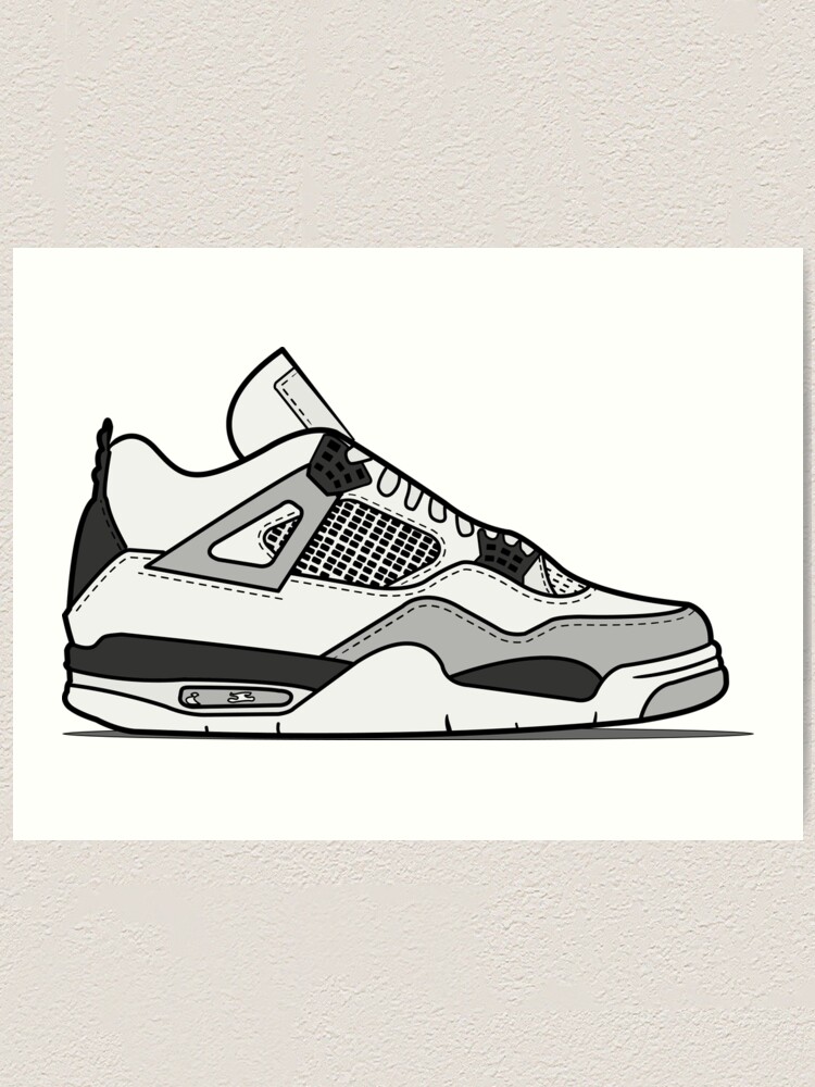 AIR JORDAN4 アート 点描画 banana Yamamoto