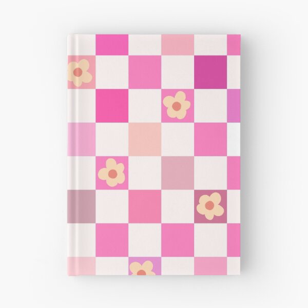 Item preview, Pink Checkerboard Pattern with Florals designed and sold by papierquarell.