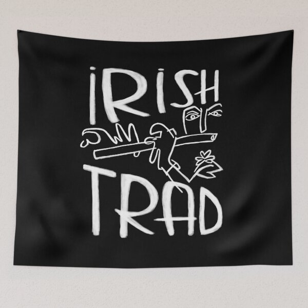 Item preview, Música irlandesa, flautista, tradición irlandesa designed and sold by badlydrawnbabe.