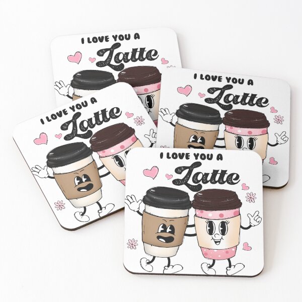 Item preview, I love you a Latte - Valentine's Day designed and sold by layersofmee.