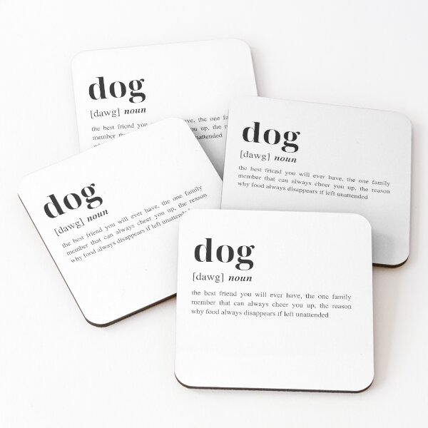 Item preview, Dog Dictionary Definition White designed and sold by Torii Studio.
