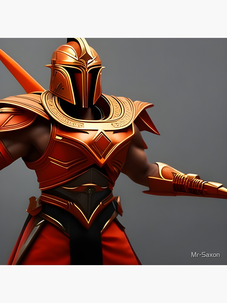 "Heroic Warrior" Sticker for Sale by Mr-Saxon | Redbubble