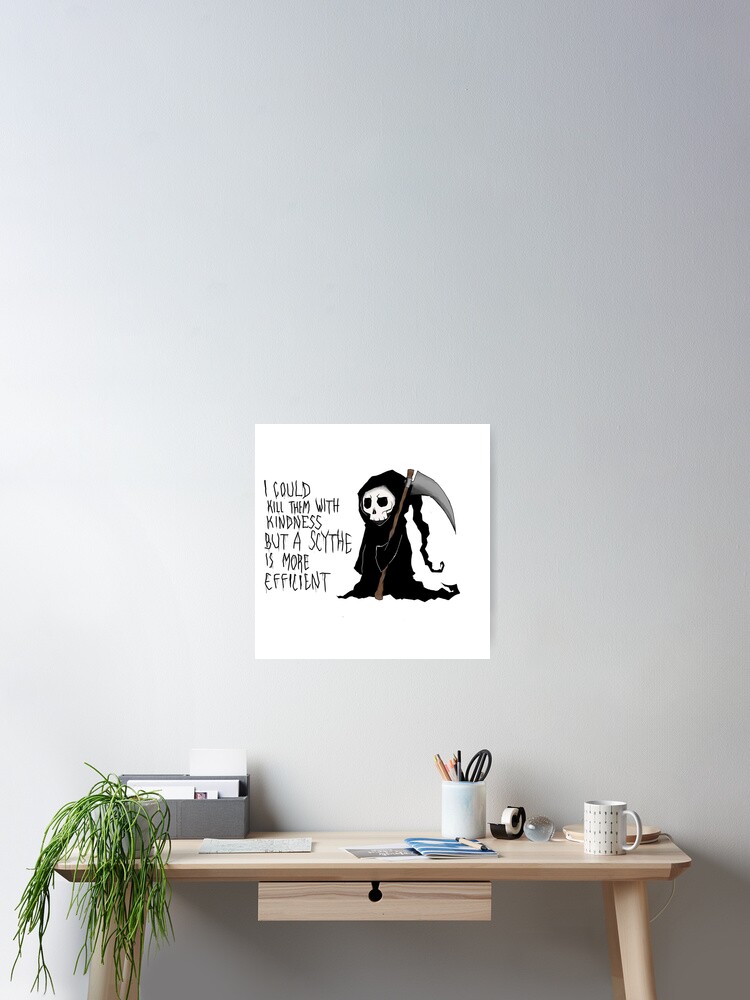 grim reaper 2 Art Board Print by Kaputtkowski Art Shop