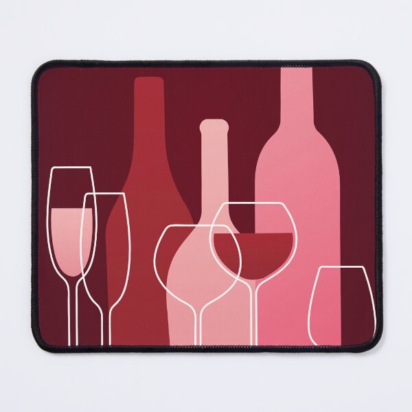 Item preview, Feminine Wine Silhouette (Dark Pink Gradient) designed and sold by NMattsonDesigns.