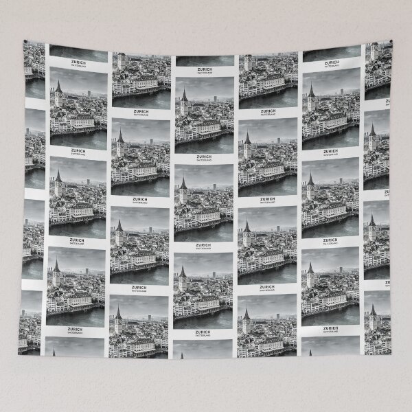 Item preview, Zurich Switzerland Dorm Room Essentials Minimalist Poster Design  designed and sold by SirajDecors.