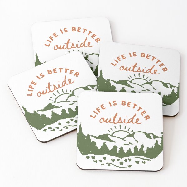 Item preview, life is better outside - Into the mountains - adventure lover designed and sold by The Sticky kingdom.