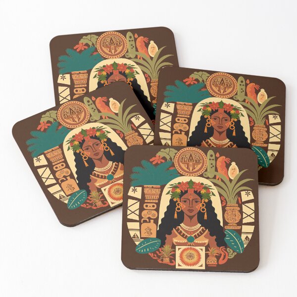 Item preview, Puerto Rican Taino Goddess Atabey - Mother of Creation and Symbol of Fertility, Music, and Beauty designed and sold by RuizCreative.