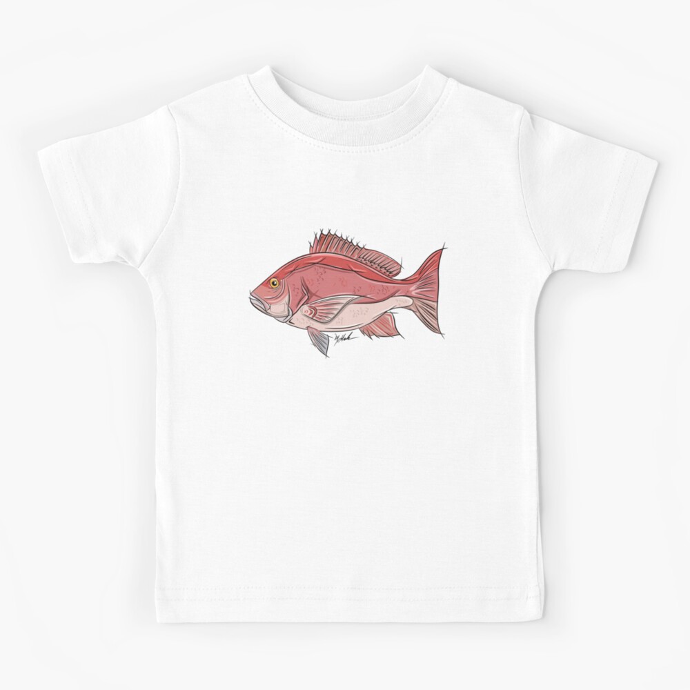 Red Snapper Fishing Jersey Youth