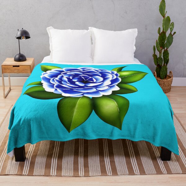 Item preview, Blue camellia flower designed and sold by gramizzia.