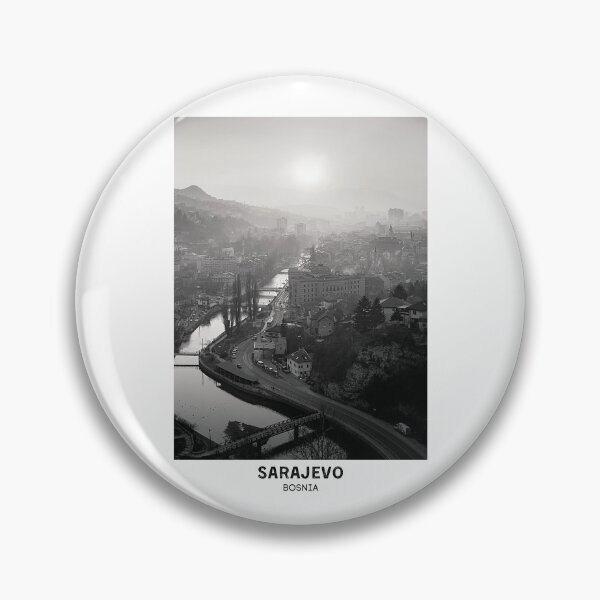 Item preview, Sarajevo Bosnia Capital Dorm Room Essentials Minimalist Poster Design  designed and sold by SirajDecors.