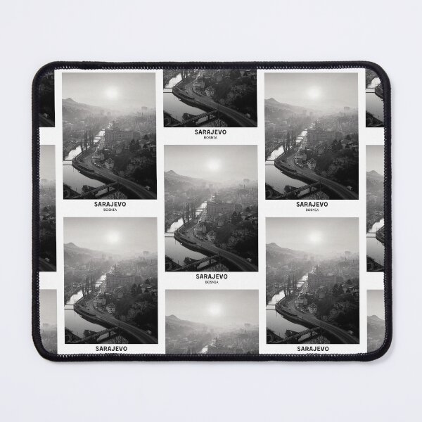 Item preview, Sarajevo Bosnia Capital Dorm Room Essentials Minimalist Poster Design designed and sold by SirajDecors.