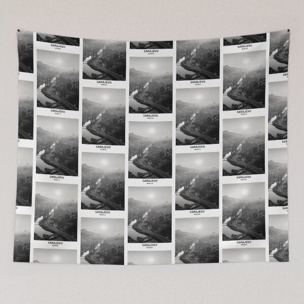 Item preview, Sarajevo Bosnia Capital Dorm Room Essentials Minimalist Poster Design  designed and sold by SirajDecors.
