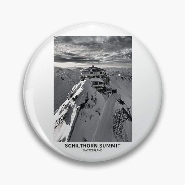 Item preview, Schilthorn Summit Switzerland Dorm Room Essentials Minimalist Poster Design designed and sold by SirajDecors.