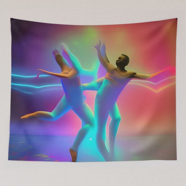 Item preview, Unity In Dance No.2 - Astral Cosmic AI Illustration designed and sold by Recall-Design.