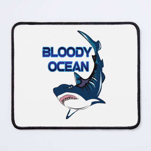 Item preview, shark bloody hydro sticker designed and sold by Jose Alfredo Felipe Mateo.