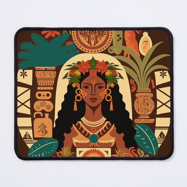 Item preview, Puerto Rican Taino Goddess Atabey - Mother of Creation and Symbol of Fertility, Music, and Beauty designed and sold by RuizCreative.