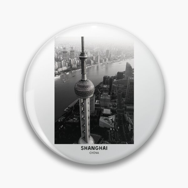 Item preview, Shanghai China Dorm Room Essentials Minimalist Poster Design  designed and sold by SirajDecors.