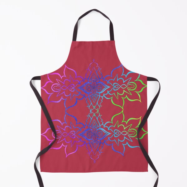 Aperçu de l'œuvre Double Mandala Rouge créée et vendue par HARSHINI maheshwaram Label.