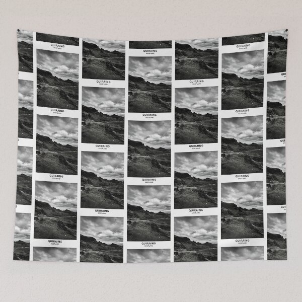 Item preview, Quiraing Scotland Dorm Room Essentials Minimalist Poster Design  designed and sold by SirajDecors.