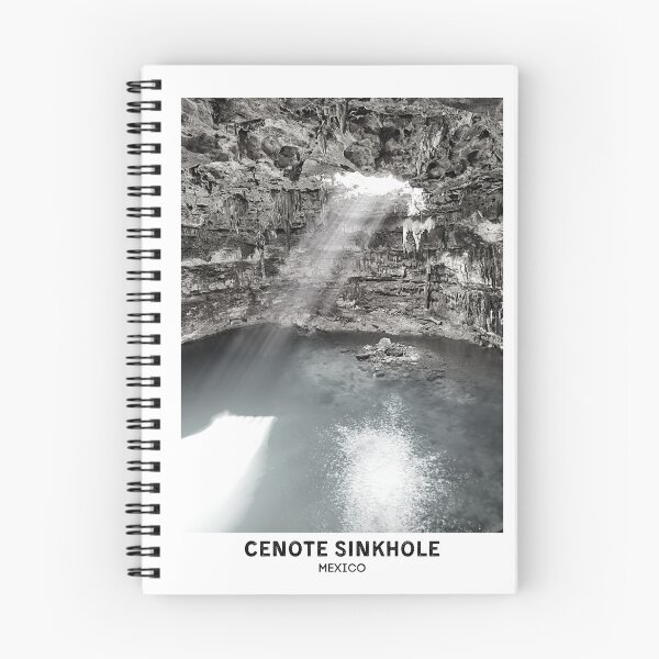 Item preview, Cenote Sinkhole Mexico Dorm Room Essentials Minimalist Poster Design  designed and sold by SirajDecors.