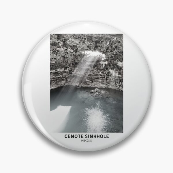 Item preview, Cenote Sinkhole Mexico Dorm Room Essentials Minimalist Poster Design  designed and sold by SirajDecors.