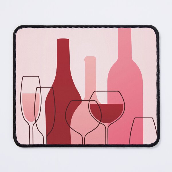 Item preview, Feminine Wine Silhouette (Light Pink Gradient) designed and sold by NMattsonDesigns.