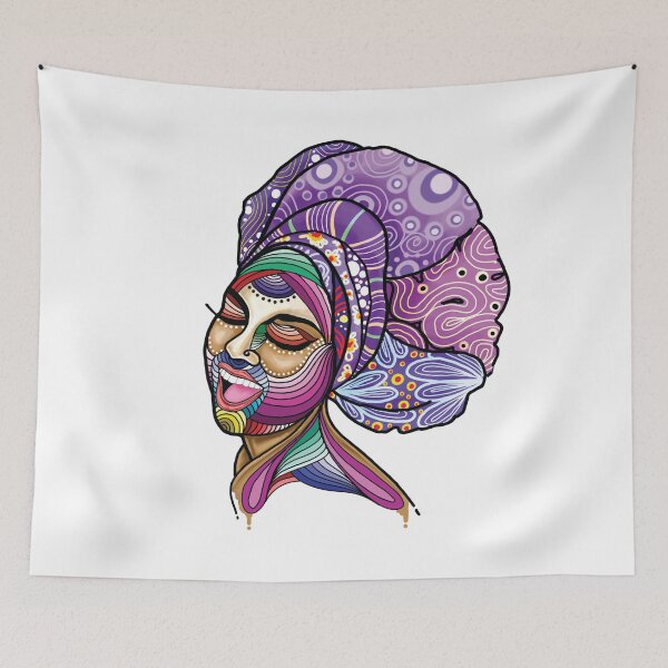 Item preview, Happy and Colorful African Woman designed and sold by Kainene.