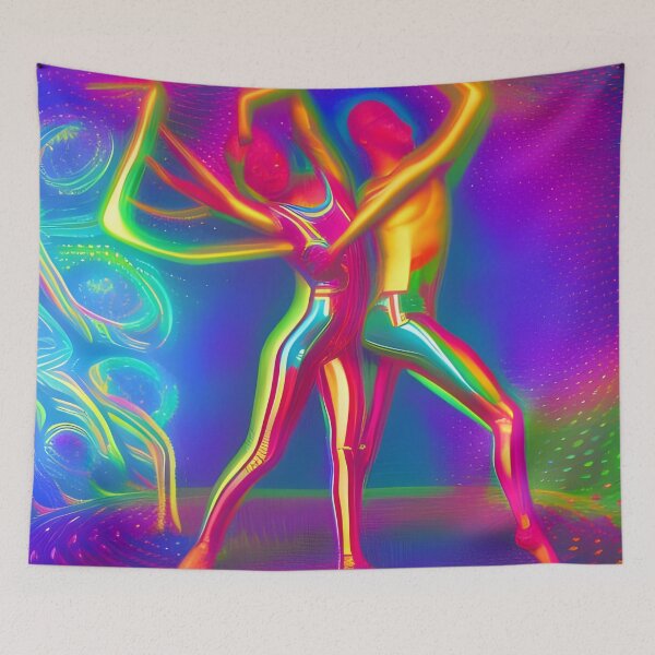Item preview, Unity In Dance No.4 - Astral Cosmic AI Illustration designed and sold by Recall-Design.