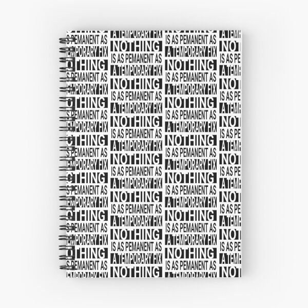 Item preview, nothing is as permanent as a temporary fix, programming quote designed and sold by ismdesigner.