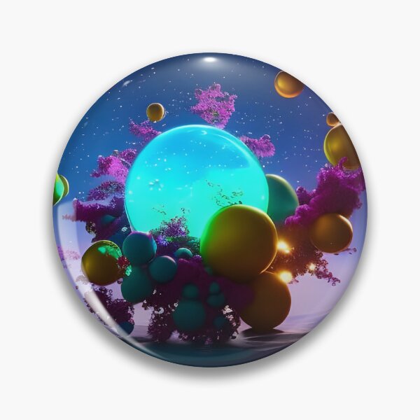 Item preview, Abstract Alien Galaxy in a bubble designed and sold by ambyai.