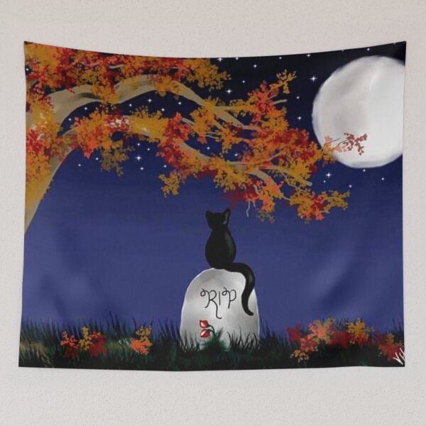 Item preview, Kitty Under The Moon designed and sold by Vanessa Hogle.
