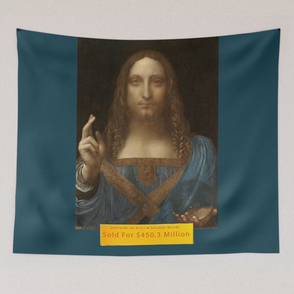Item preview, Leonardo Da Vinci's Salvator Mundi sold for a record-breaking $450 million designed and sold by VanyssaGraphics.