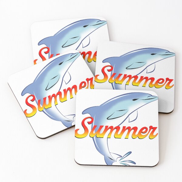 Item preview, Dolphins and summer hydro sticker designed and sold by Jose Alfredo Felipe Mateo.