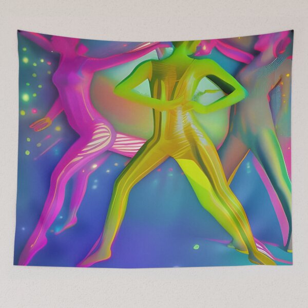 Item preview, Unity In Dance No.9 - Astral Cosmic AI Illustration designed and sold by Recall-Design.