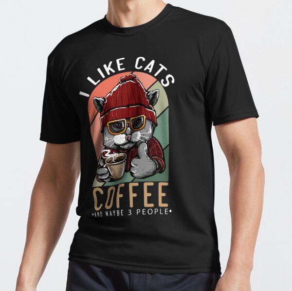 Cats and 2024 coffee shirt