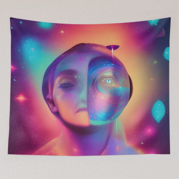 Item preview, Everything will be OK No.1 - Astral Cosmic AI Illustration designed and sold by Recall-Design.