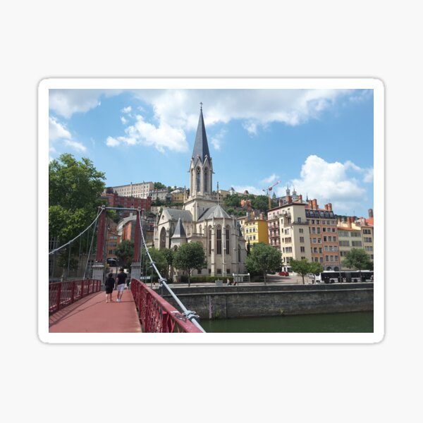 Church in Lyon Sticker