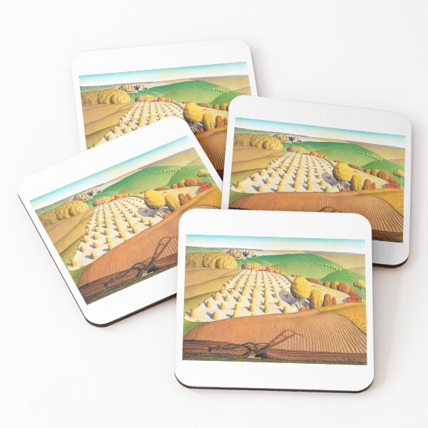 Item preview, Grant Wood  Fall Plowing designed and sold by TeeARTHY.