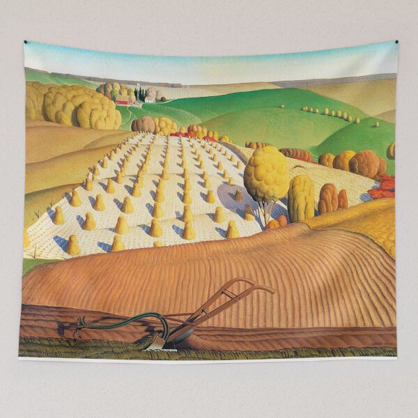 Item preview, Grant Wood  Fall Plowing designed and sold by TeeARTHY.