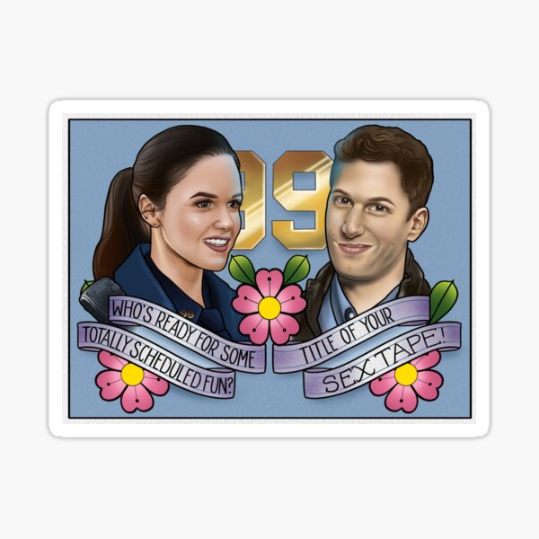 Von Brooklyn 99 inspirierte Kunst Sticker