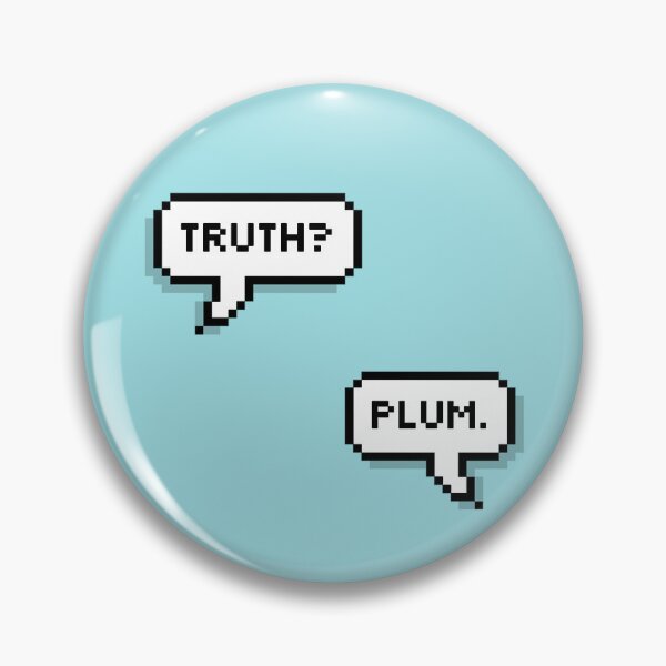 Item preview, truth? plum [blue background] designed and sold by LadyKaramazov.