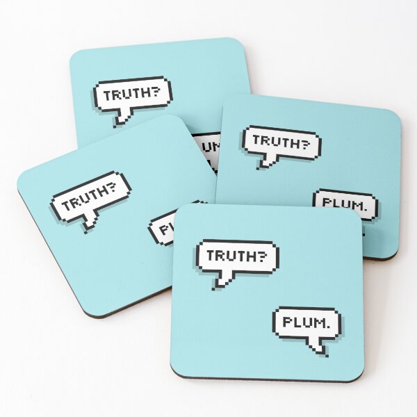 Item preview, truth? plum [blue background] designed and sold by LadyKaramazov.