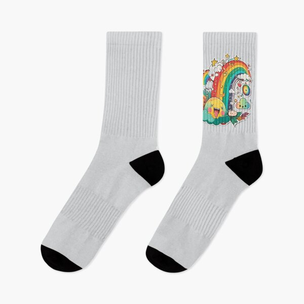 Item preview, stickers rainbow cartoon designed and sold by sammgdesign.