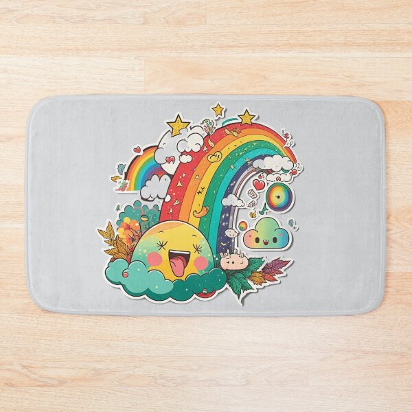 Item preview, stickers rainbow cartoon designed and sold by sammgdesign.