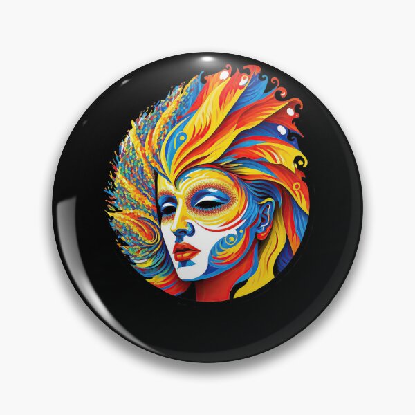 Item preview, dark barranquilla carnival mask designed and sold by Micapox.