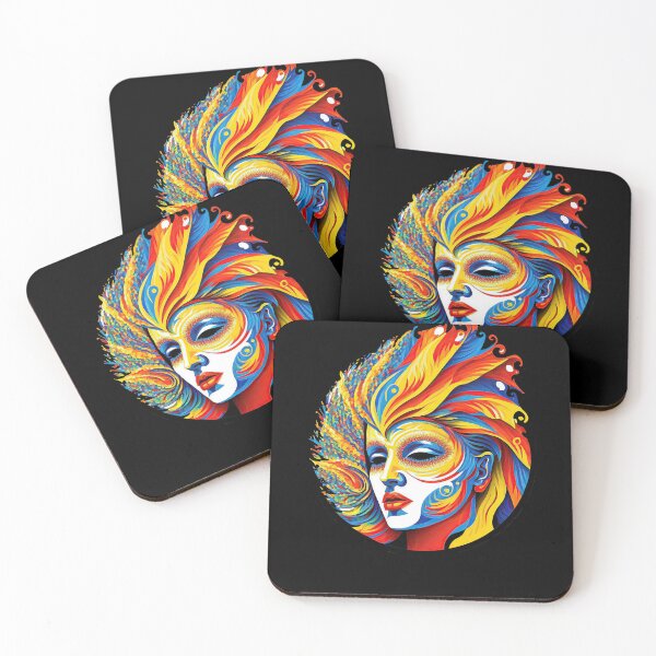 Item preview, dark barranquilla carnival mask designed and sold by Micapox.