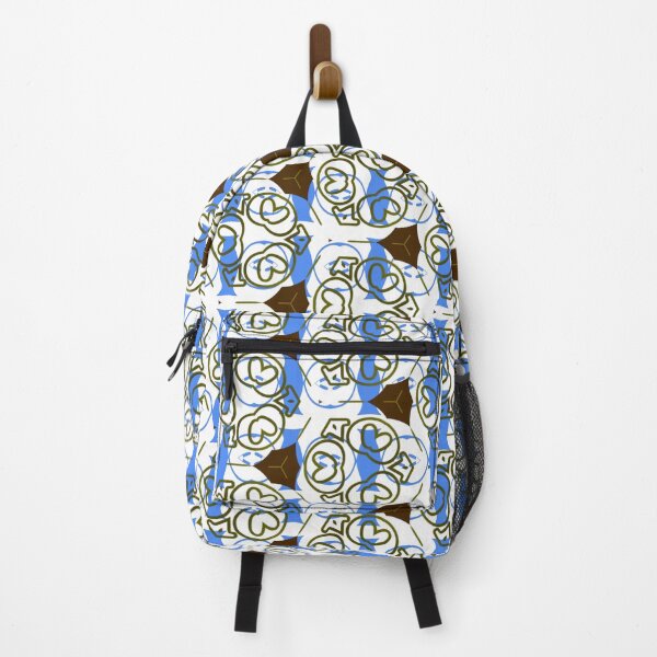 Item preview, White, light blue and reddish brown multi asymmetrical shapes modern design by Code03 designed and sold by Code03.